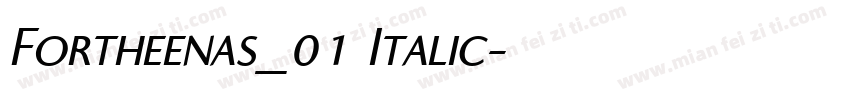 Fortheenas_01 Italic字体转换